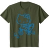 image:imageHello Kitty Retro Bike Ride Tee Shirt TShirtOlive Green
