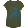 image:imageHello Kitty Retro Bike Ride Tee Shirt TShirtOlive Green