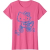 image:imageHello Kitty Retro Bike Ride Tee Shirt TShirtPink Heather