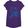 image:imageHello Kitty Retro Bike Ride Tee Shirt TShirtPurple