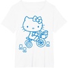 image:imageHello Kitty Retro Bike Ride Tee Shirt TShirtWhite