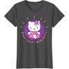 image:imageHello Kitty Yoga Peace Love Lotus Meditation TShirtDark Heather Grey