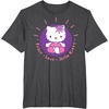 image:imageHello Kitty Yoga Peace Love Lotus Meditation TShirtDark Heather Grey