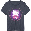 image:imageHello Kitty Yoga Peace Love Lotus Meditation TShirtHeather Blue