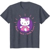 image:imageHello Kitty Yoga Peace Love Lotus Meditation TShirtHeather Blue