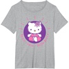 image:imageHello Kitty Yoga Peace Love Lotus Meditation TShirtHeather Grey