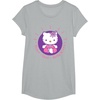 image:imageHello Kitty Yoga Peace Love Lotus Meditation TShirtHeather Grey