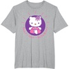 image:imageHello Kitty Yoga Peace Love Lotus Meditation TShirtHeather Grey