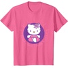 image:imageHello Kitty Yoga Peace Love Lotus Meditation TShirtPink Heather