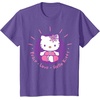 image:imageHello Kitty Yoga Peace Love Lotus Meditation TShirtPurple Heather