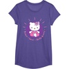 image:imageHello Kitty Yoga Peace Love Lotus Meditation TShirtPurple Heather