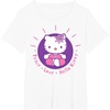 image:imageHello Kitty Yoga Peace Love Lotus Meditation TShirtWhite