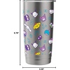 image:imageHello Kitty amp Friends Chibi All Over Stainless Steel Insulated TumblerBrushed Steel