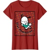 image:imagePochacco Stay Pawsitive Positive Good Energy Fun Vibes TShirtCranberry Red