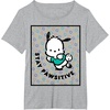 image:imagePochacco Stay Pawsitive Positive Good Energy Fun Vibes TShirtHeather Grey