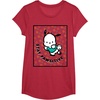 image:imagePochacco Stay Pawsitive Positive Good Energy Fun Vibes TShirtRed Heather