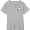 image:imagePompompurin Chest Pocket TShirtHeather Grey