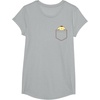 image:imagePompompurin Chest Pocket TShirtHeather Grey