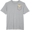 image:imagePompompurin Chest Pocket TShirtHeather Grey