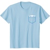 image:imageSANRIO Cinnamoroll Chest Pocket TShirt  UnisexAdults and Kids  White  Short Sleeve  Classic Fit  Cotton Polyester  Machine Wash  SmallBaby Blue