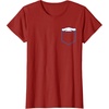 image:imageSANRIO Cinnamoroll Chest Pocket TShirt  UnisexAdults and Kids  White  Short Sleeve  Classic Fit  Cotton Polyester  Machine Wash  SmallCranberry Red