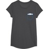 image:imageSANRIO Cinnamoroll Chest Pocket TShirt  UnisexAdults and Kids  White  Short Sleeve  Classic Fit  Cotton Polyester  Machine Wash  SmallDark Heather Grey