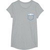 image:imageSANRIO Cinnamoroll Chest Pocket TShirt  UnisexAdults and Kids  White  Short Sleeve  Classic Fit  Cotton Polyester  Machine Wash  SmallHeather Grey