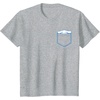 image:imageSANRIO Cinnamoroll Chest Pocket TShirt  UnisexAdults and Kids  White  Short Sleeve  Classic Fit  Cotton Polyester  Machine Wash  SmallHeather Grey