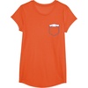 image:imageSANRIO Cinnamoroll Chest Pocket TShirt  UnisexAdults and Kids  White  Short Sleeve  Classic Fit  Cotton Polyester  Machine Wash  SmallOrange