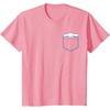 image:imageSANRIO Cinnamoroll Chest Pocket TShirt  UnisexAdults and Kids  White  Short Sleeve  Classic Fit  Cotton Polyester  Machine Wash  SmallPink