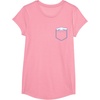 image:imageSANRIO Cinnamoroll Chest Pocket TShirt  UnisexAdults and Kids  White  Short Sleeve  Classic Fit  Cotton Polyester  Machine Wash  SmallPink