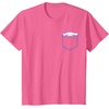 image:imageSANRIO Cinnamoroll Chest Pocket TShirt  UnisexAdults and Kids  White  Short Sleeve  Classic Fit  Cotton Polyester  Machine Wash  SmallPink Heather
