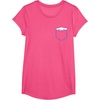 image:imageSANRIO Cinnamoroll Chest Pocket TShirt  UnisexAdults and Kids  White  Short Sleeve  Classic Fit  Cotton Polyester  Machine Wash  SmallPink Heather