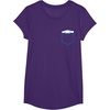 image:imageSANRIO Cinnamoroll Chest Pocket TShirt  UnisexAdults and Kids  White  Short Sleeve  Classic Fit  Cotton Polyester  Machine Wash  SmallPurple