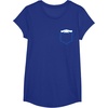 image:imageSANRIO Cinnamoroll Chest Pocket TShirt  UnisexAdults and Kids  White  Short Sleeve  Classic Fit  Cotton Polyester  Machine Wash  SmallRoyal Blue