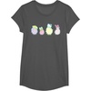 image:imageSanrio Hello Kitty Keroppi My Melody Pompompurin Easter Eggs TShirtAsphalt Grey
