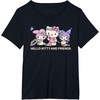 image:imageSanrio Hello Kitty and Friends Flower Crowns TShirt Small BlackBlack