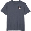 image:imageSanrio Kuromi Front and Back Logo Tee Shirt TShirtHeather Blue