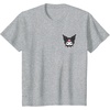 image:imageSanrio Kuromi Front and Back Logo Tee Shirt TShirtHeather Grey