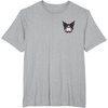 image:imageSanrio Kuromi Front and Back Logo Tee Shirt TShirtHeather Grey