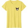 image:imageSanrio Kuromi Front and Back Logo Tee Shirt TShirtLemon Yellow