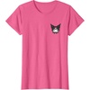 image:imageSanrio Kuromi Front and Back Logo Tee Shirt TShirtPink Heather