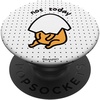 image:imageGudetama The Lazy Egg Black and White Polka Dots Not Today PopSockets Standard PopGripStandard