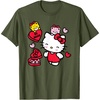 image:imageHello Kitty Be Mine Candy Gifts Valentines TShirt SmallOlive Green