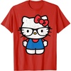 image:imageHello Kitty Distressed Nerd Glasses Tee Shirt TShirtRed