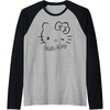 image:imageHello Kitty Winking Raglan Baseball TeeBlackAthletic Heather