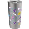 image:imageHello Kitty amp Friends Chibi All Over Stainless Steel Insulated TumblerBrushed Steel