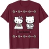 image:imageHello Kitty and Dear Daniel Just Married Tee Shirt TShirtBurgundy