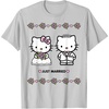 image:imageHello Kitty and Dear Daniel Just Married Tee Shirt TShirtSilver Grey
