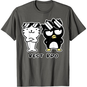 image:imageBadtzMaru Best Bros Tee Shirt TShirtAsphalt Grey
